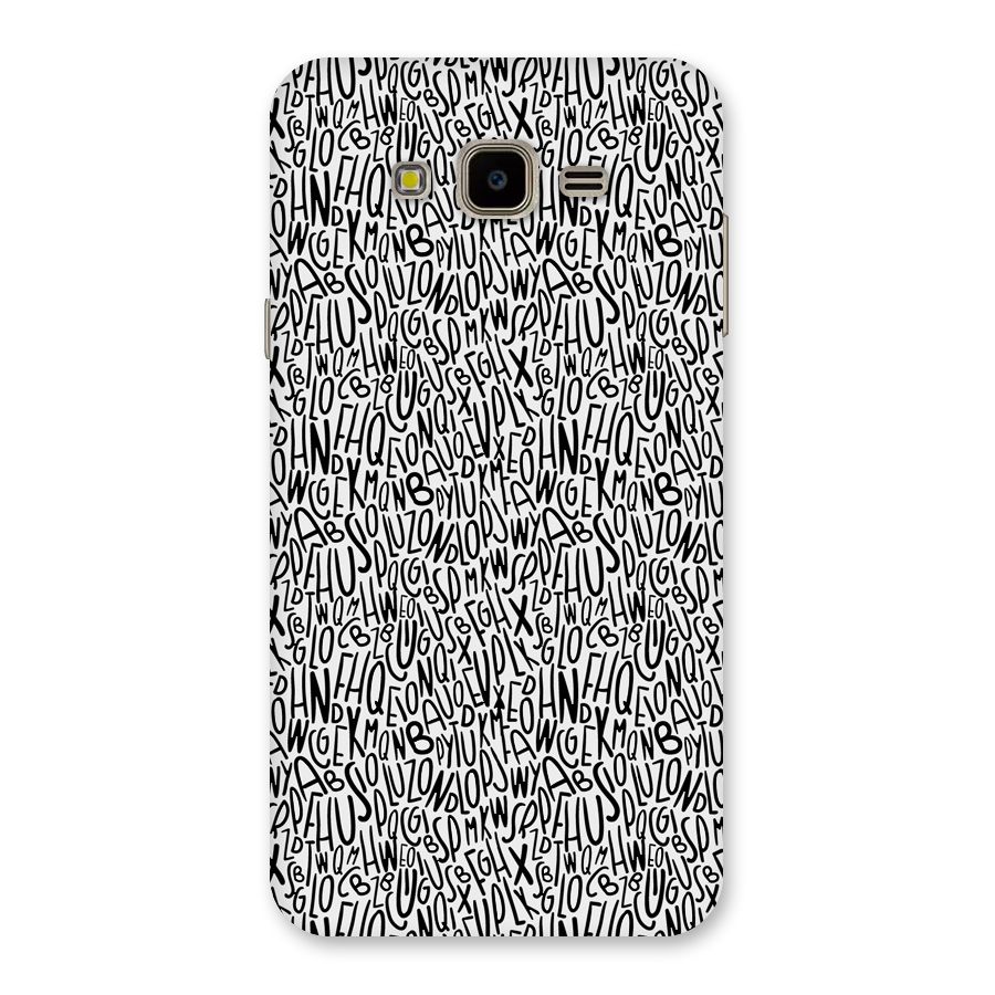 Alphabet Seamless Abstract Back Case for Galaxy J7 Nxt