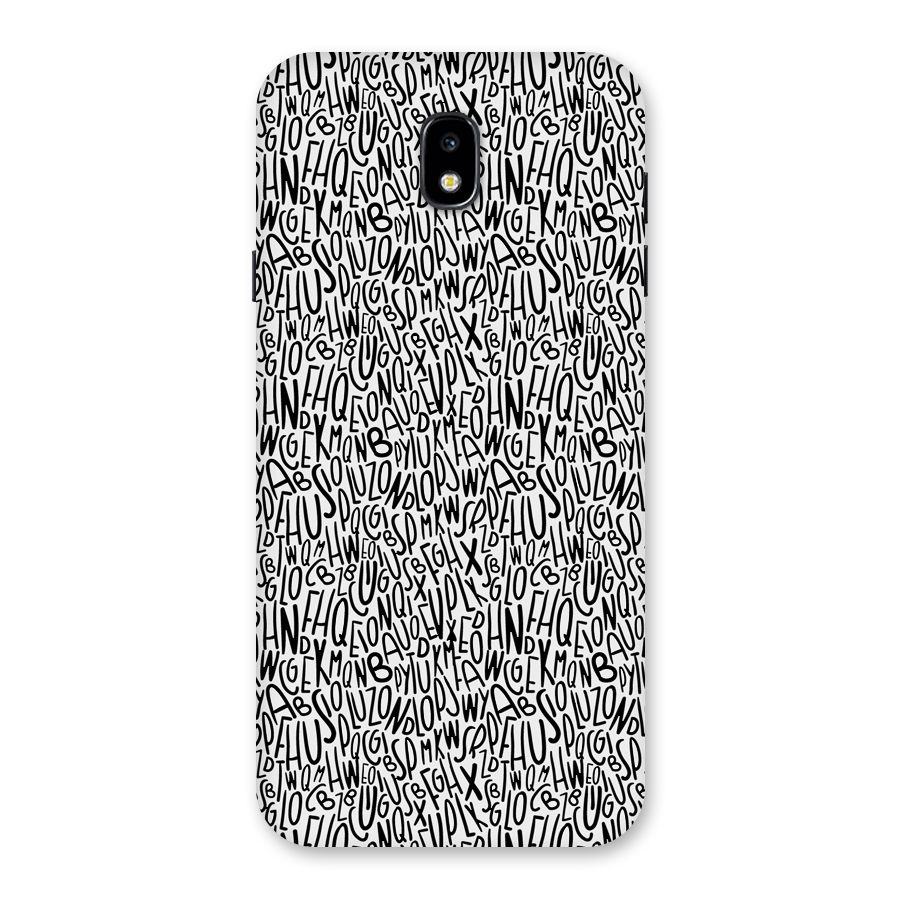 Alphabet Seamless Abstract Back Case for Galaxy J7 Pro