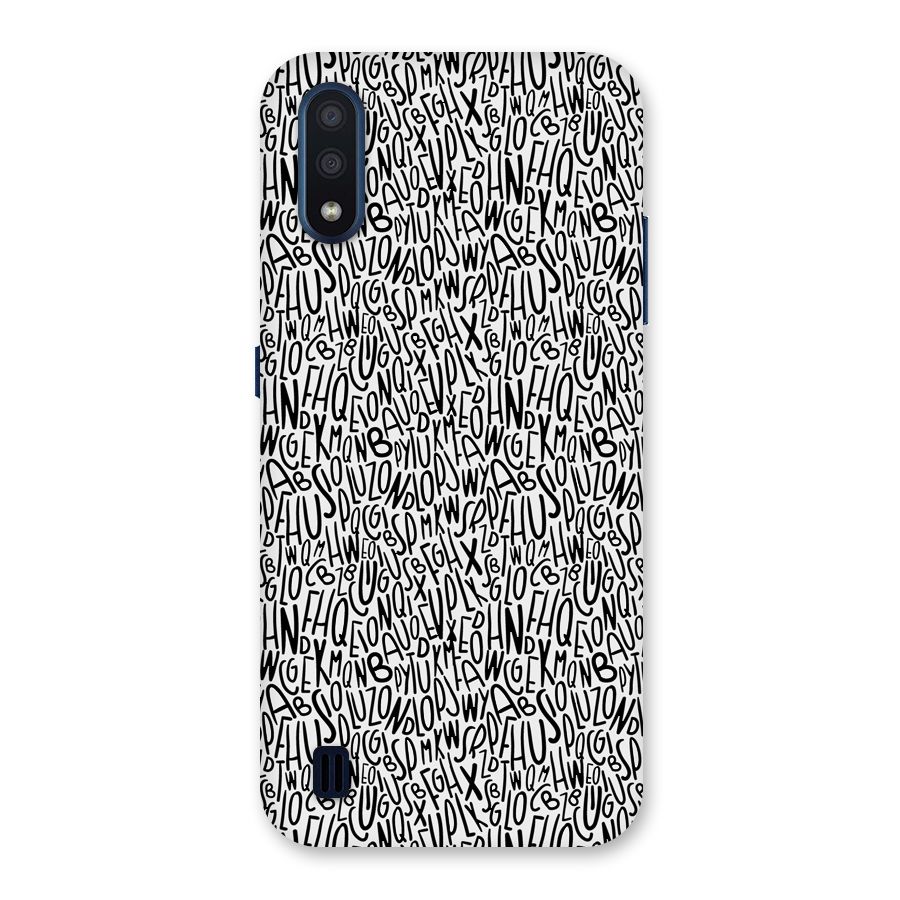 Alphabet Seamless Abstract Back Case for Galaxy M01