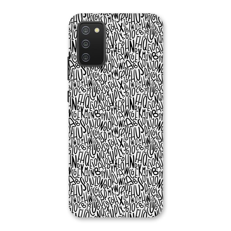 Alphabet Seamless Abstract Back Case for Galaxy M02s