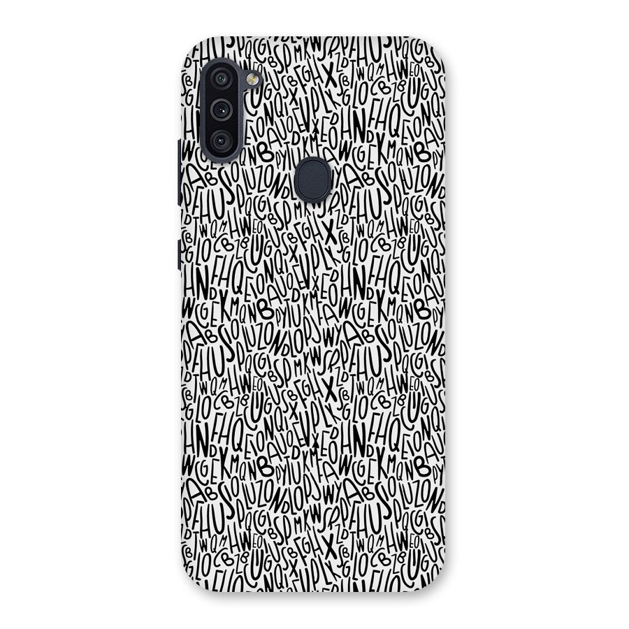 Alphabet Seamless Abstract Back Case for Galaxy M11