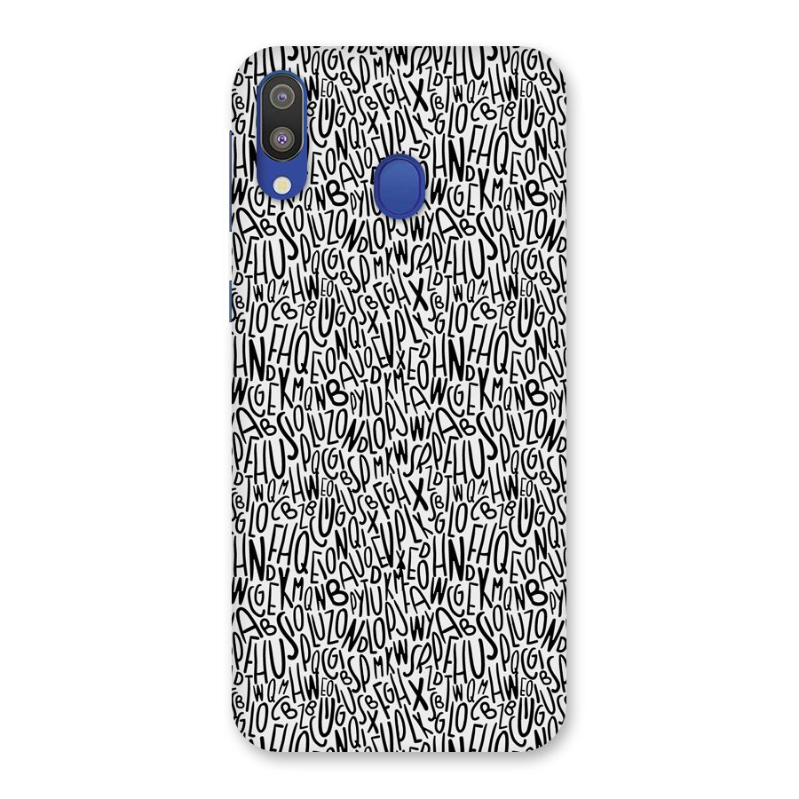 Alphabet Seamless Abstract Back Case for Galaxy M20
