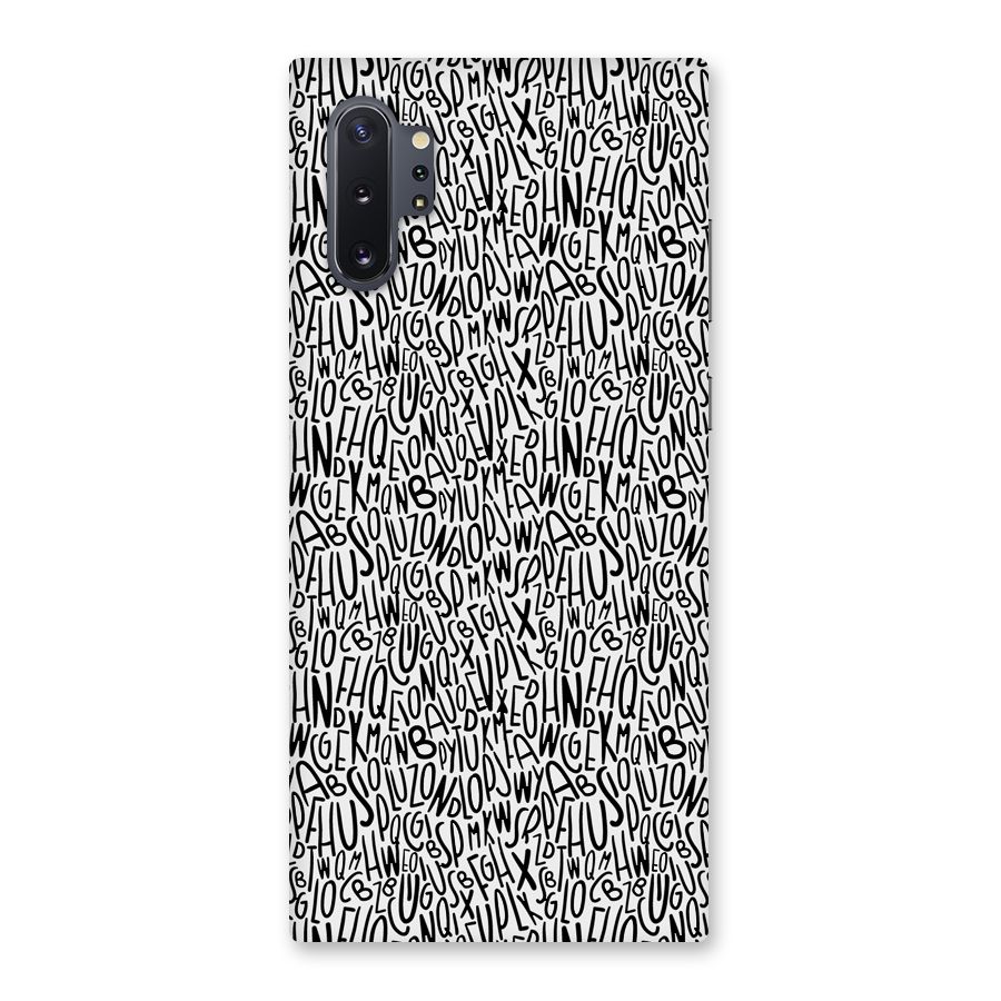 Alphabet Seamless Abstract Back Case for Galaxy Note 10 Plus