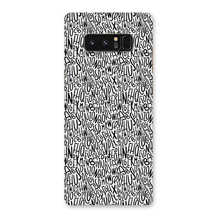 Alphabet Seamless Abstract Back Case for Galaxy Note 8