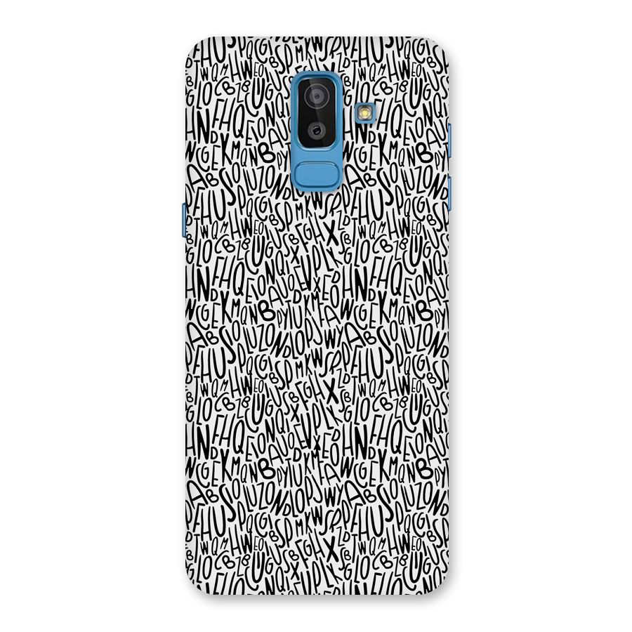 Alphabet Seamless Abstract Back Case for Galaxy On8 (2018)
