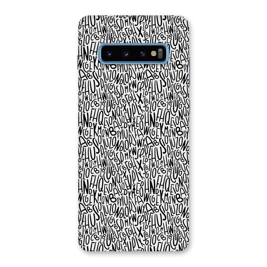 Alphabet Seamless Abstract Back Case for Galaxy S10 Plus