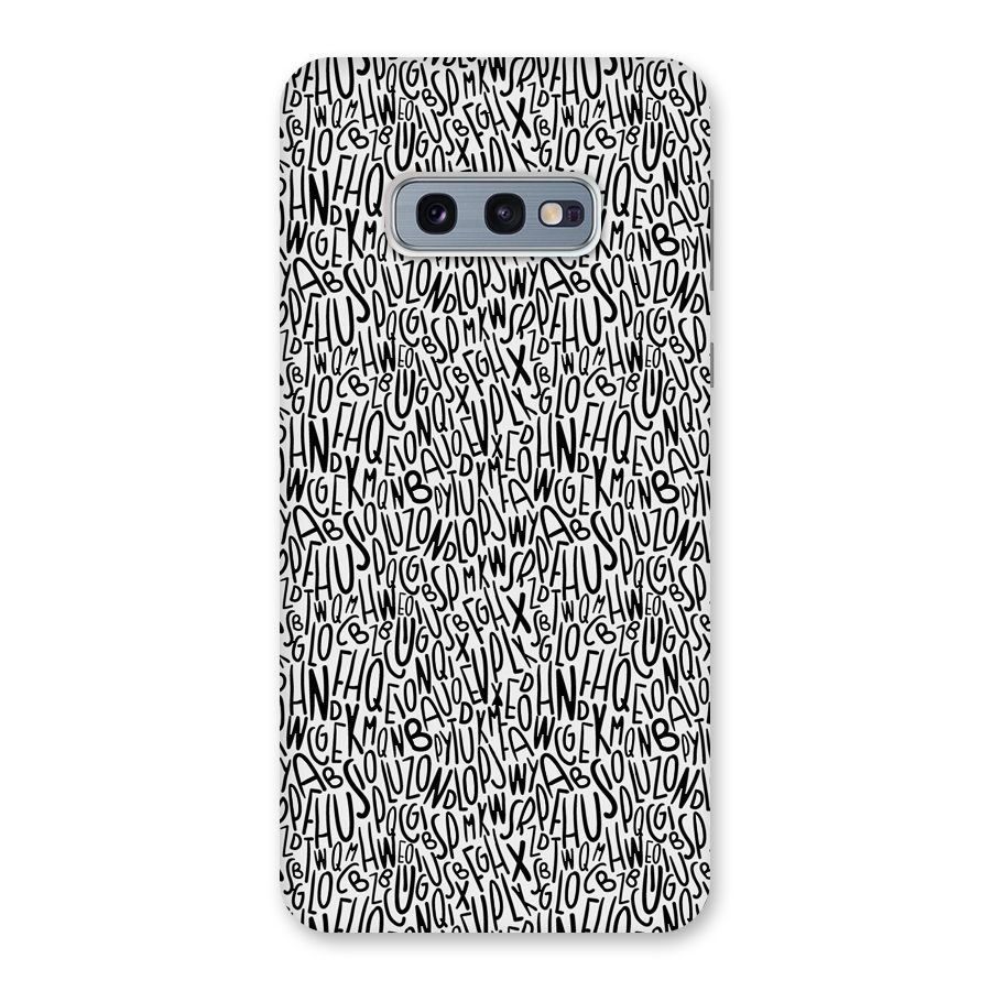 Alphabet Seamless Abstract Back Case for Galaxy S10e