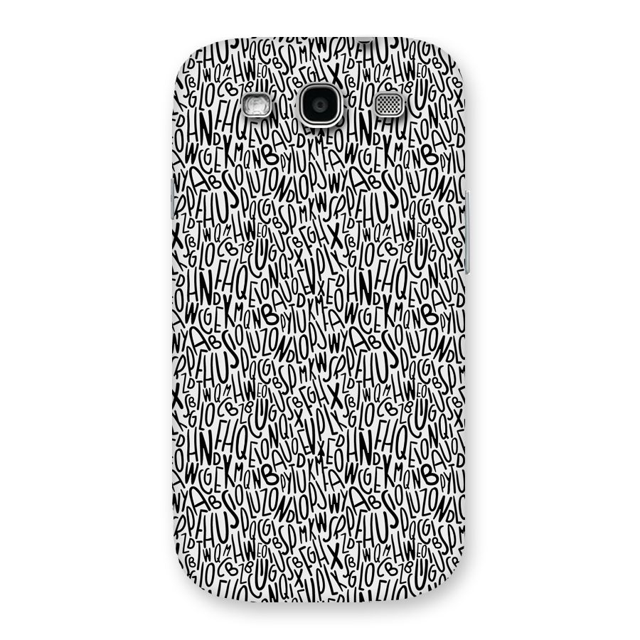 Alphabet Seamless Abstract Back Case for Galaxy S3