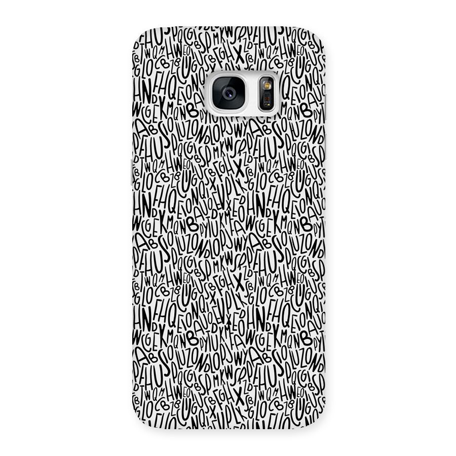 Alphabet Seamless Abstract Back Case for Galaxy S7 Edge