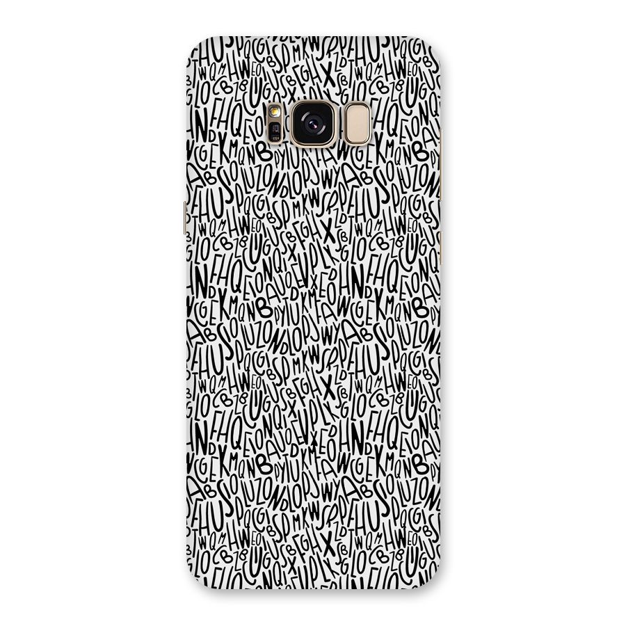 Alphabet Seamless Abstract Back Case for Galaxy S8 Plus