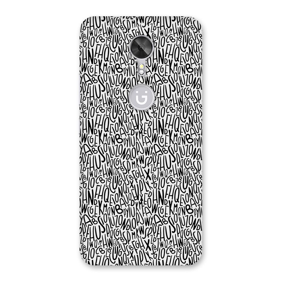 Alphabet Seamless Abstract Back Case for Gionee A1