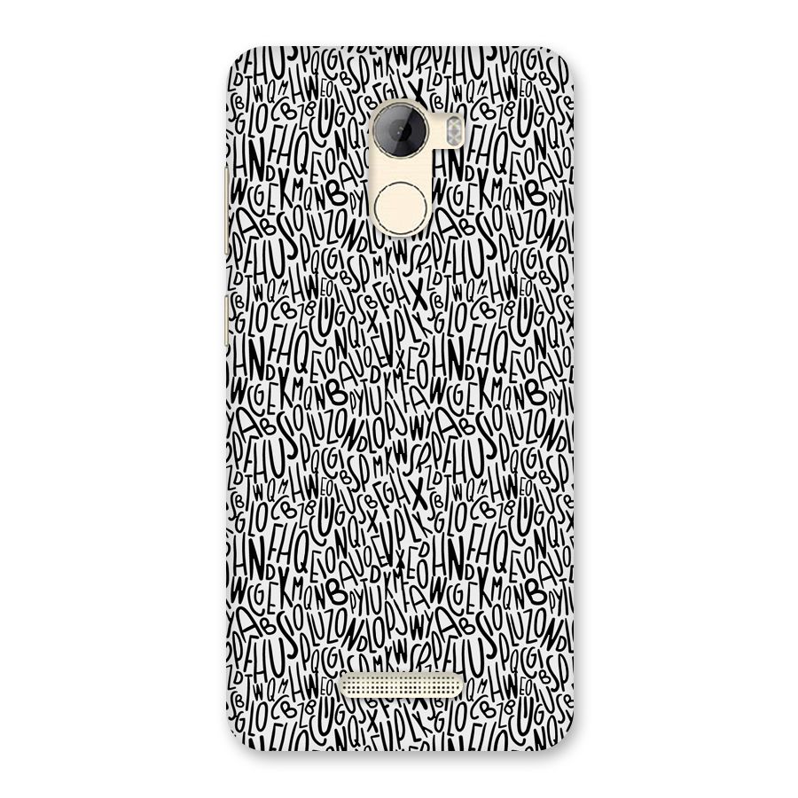 Alphabet Seamless Abstract Back Case for Gionee A1 LIte