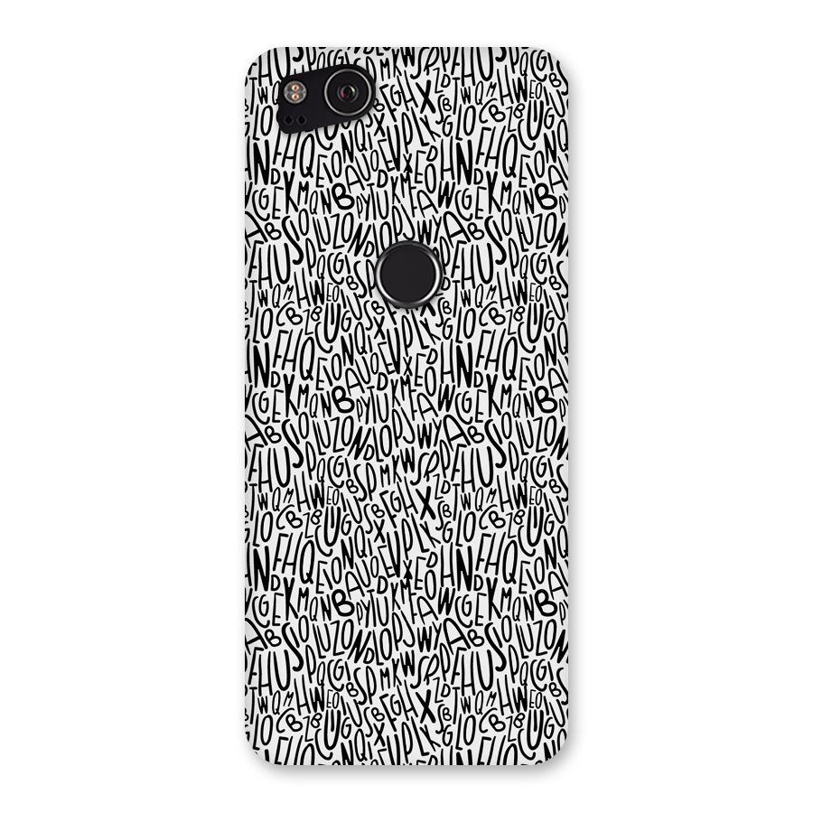 Alphabet Seamless Abstract Back Case for Google Pixel 2