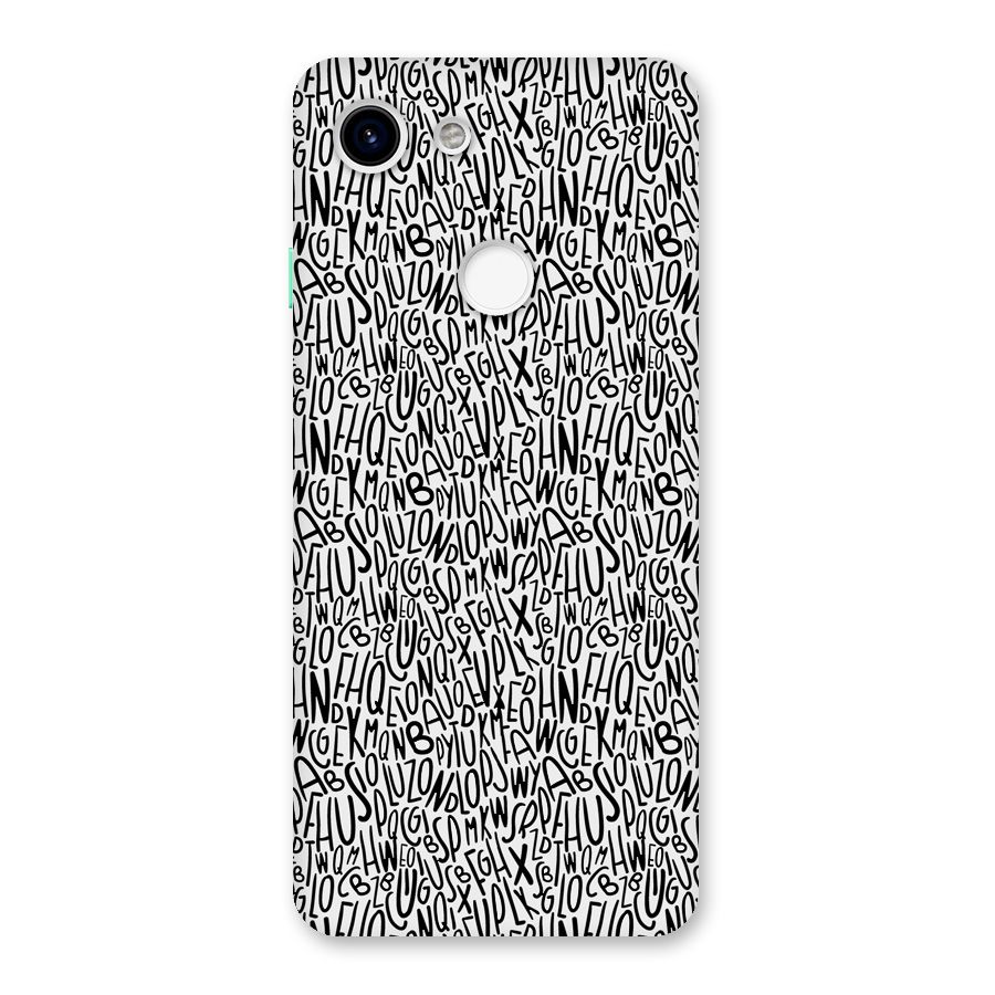 Alphabet Seamless Abstract Back Case for Google Pixel 3