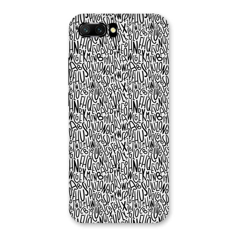 Alphabet Seamless Abstract Back Case for Honor 10