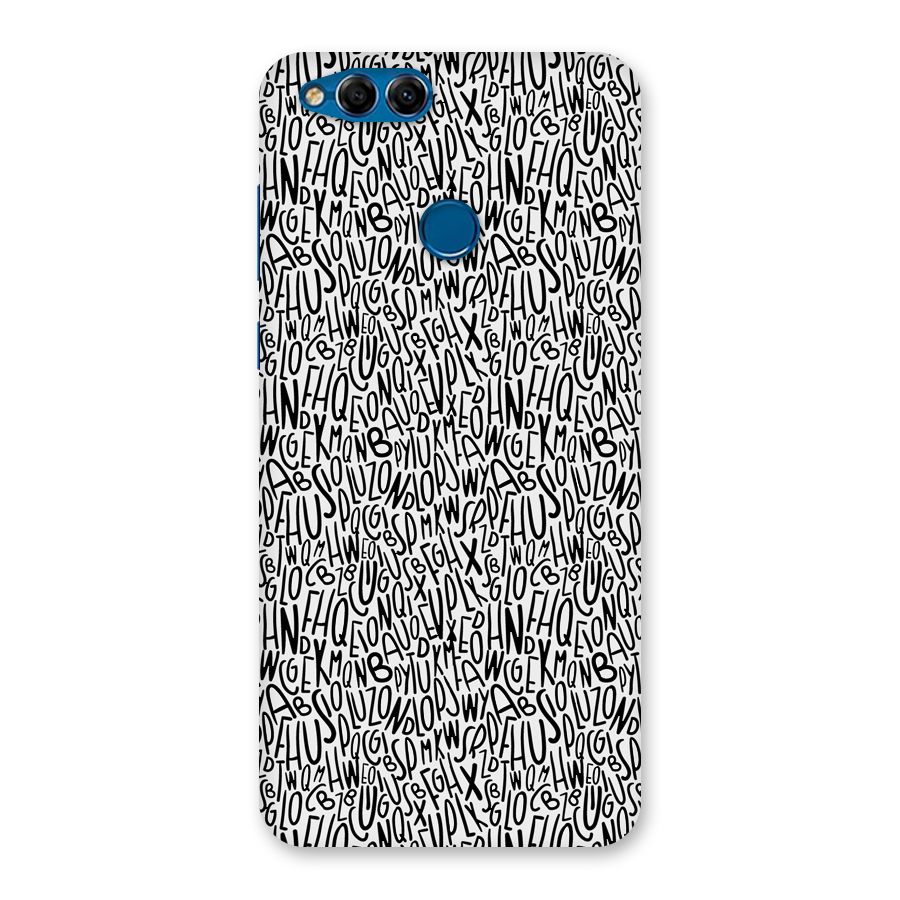 Alphabet Seamless Abstract Back Case for Honor 7X
