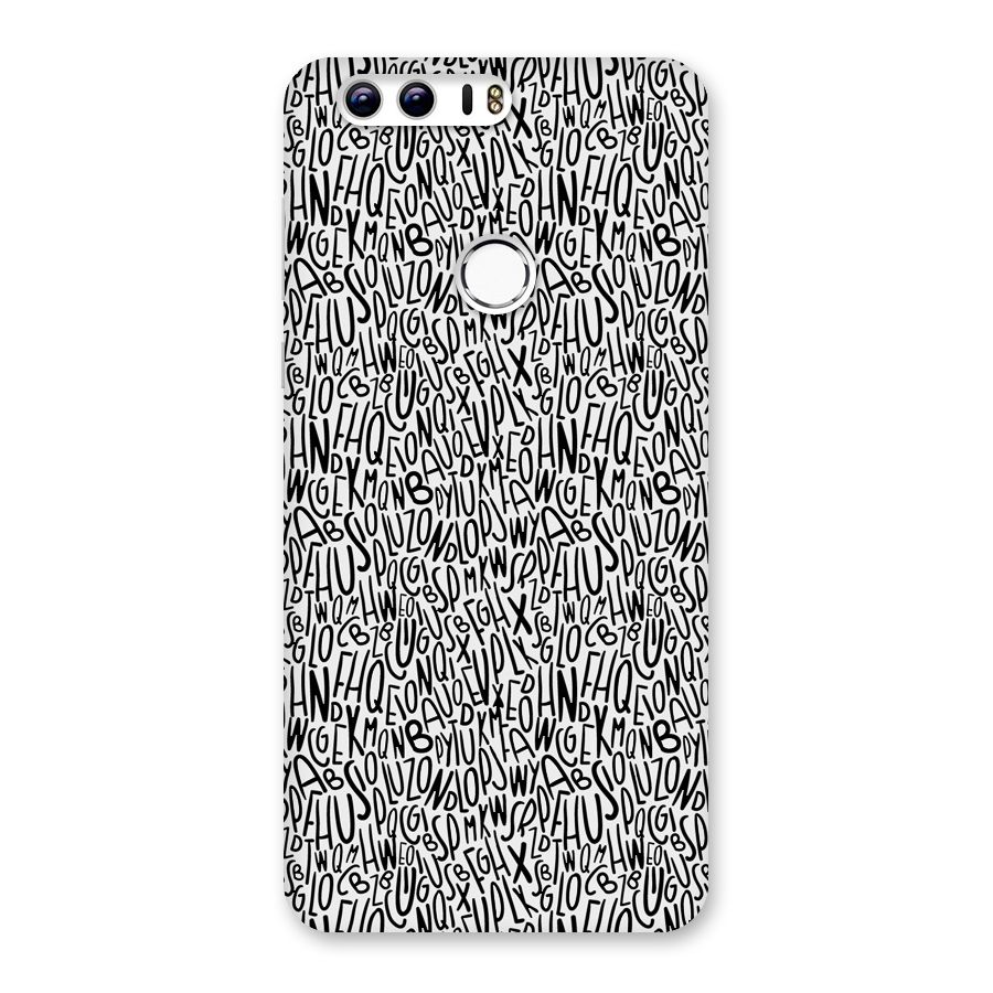 Alphabet Seamless Abstract Back Case for Honor 8