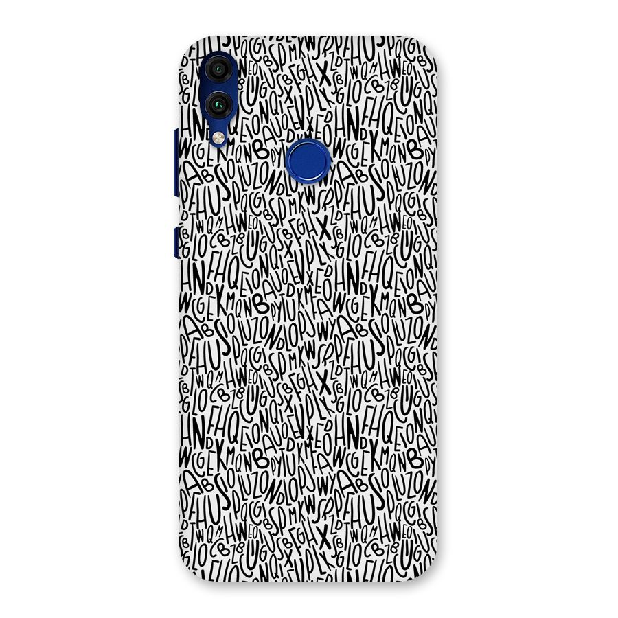 Alphabet Seamless Abstract Back Case for Honor 8C