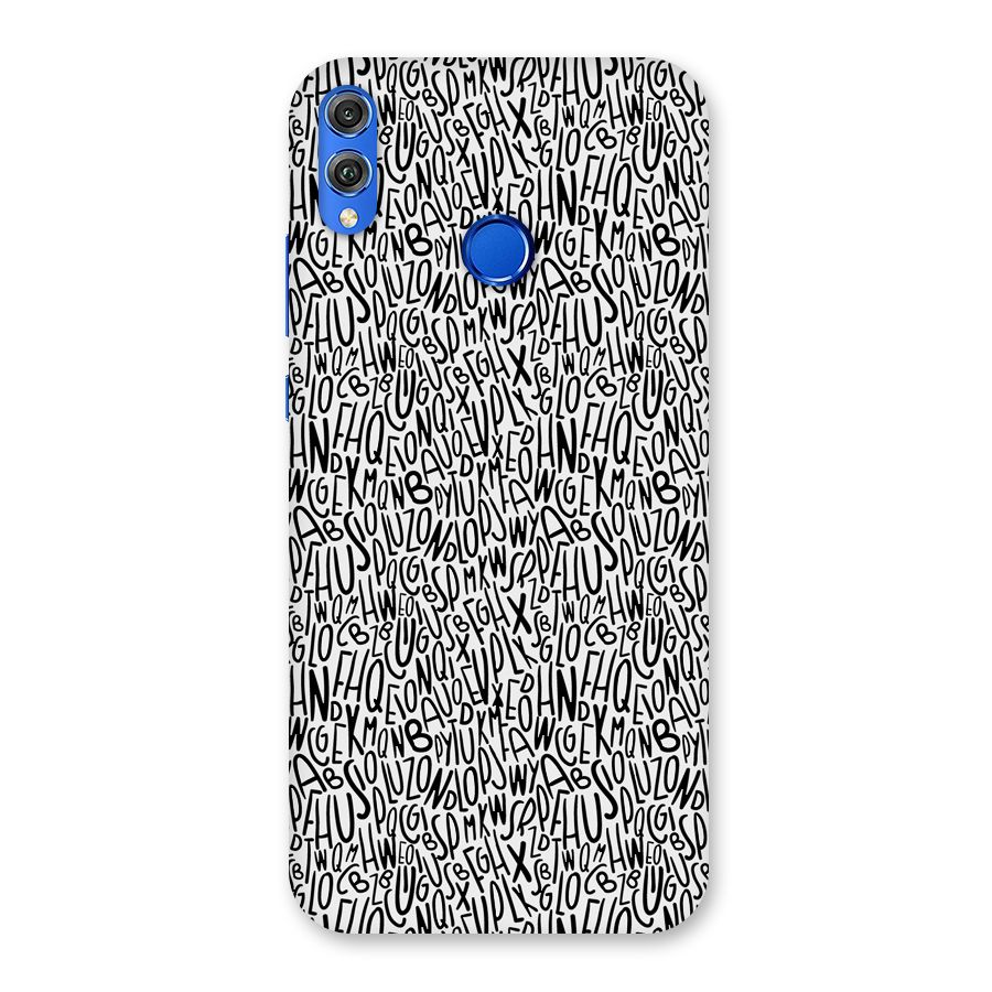 Alphabet Seamless Abstract Back Case for Honor 8X
