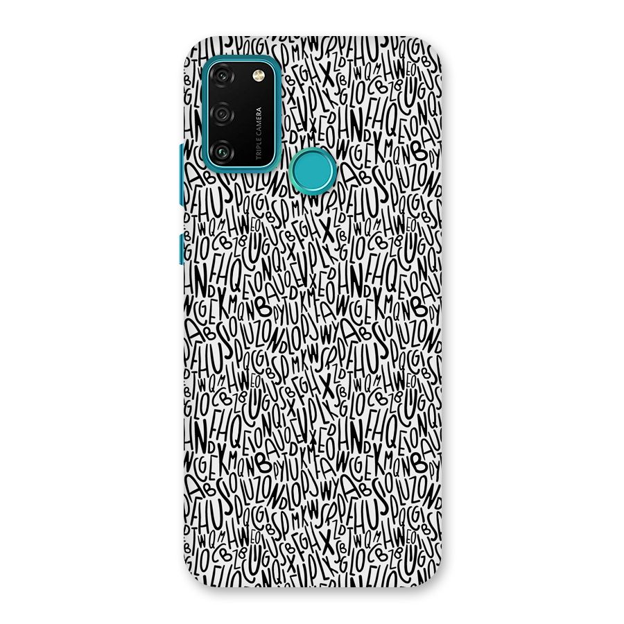 Alphabet Seamless Abstract Back Case for Honor 9A