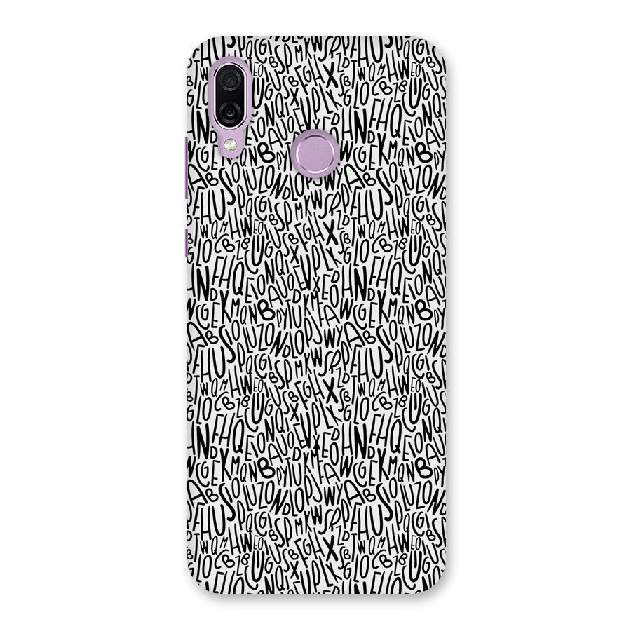 Alphabet Seamless Abstract Back Case for Honor Play