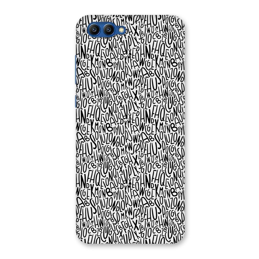 Alphabet Seamless Abstract Back Case for Honor View 10