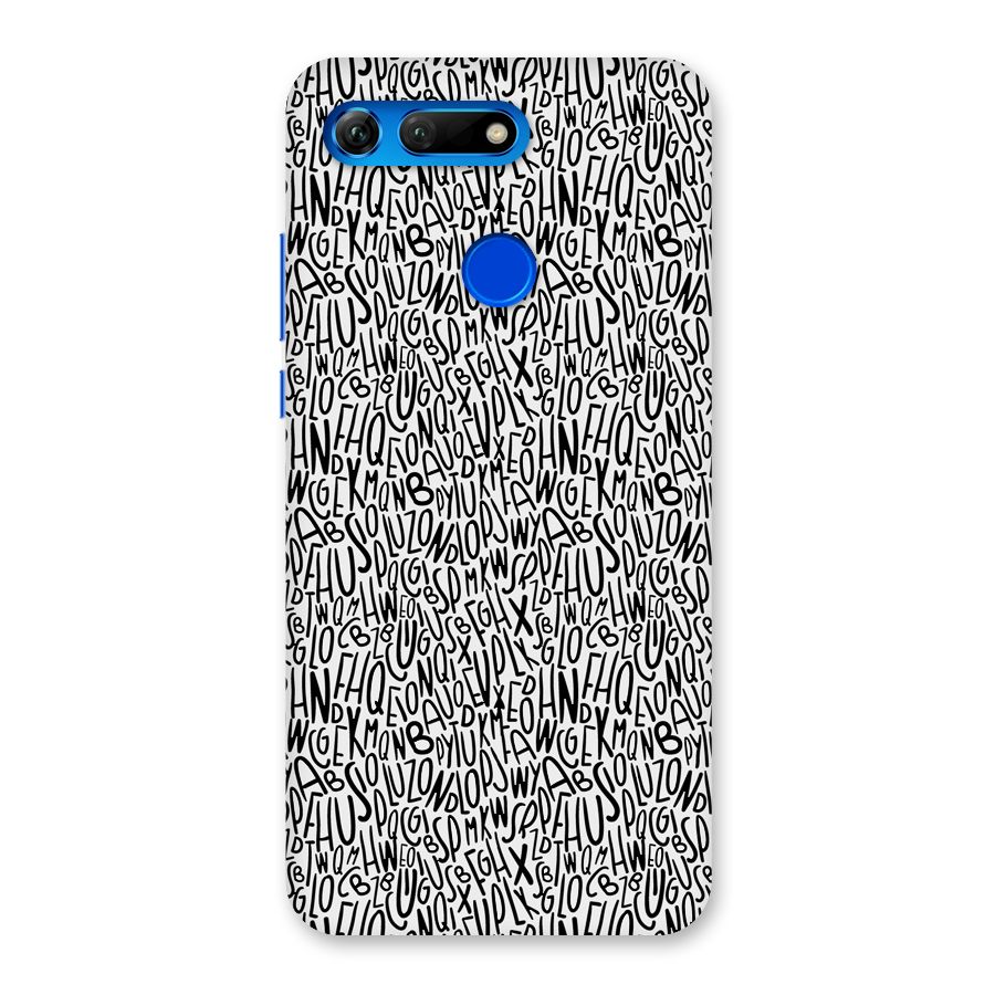 Alphabet Seamless Abstract Back Case for Honor View 20