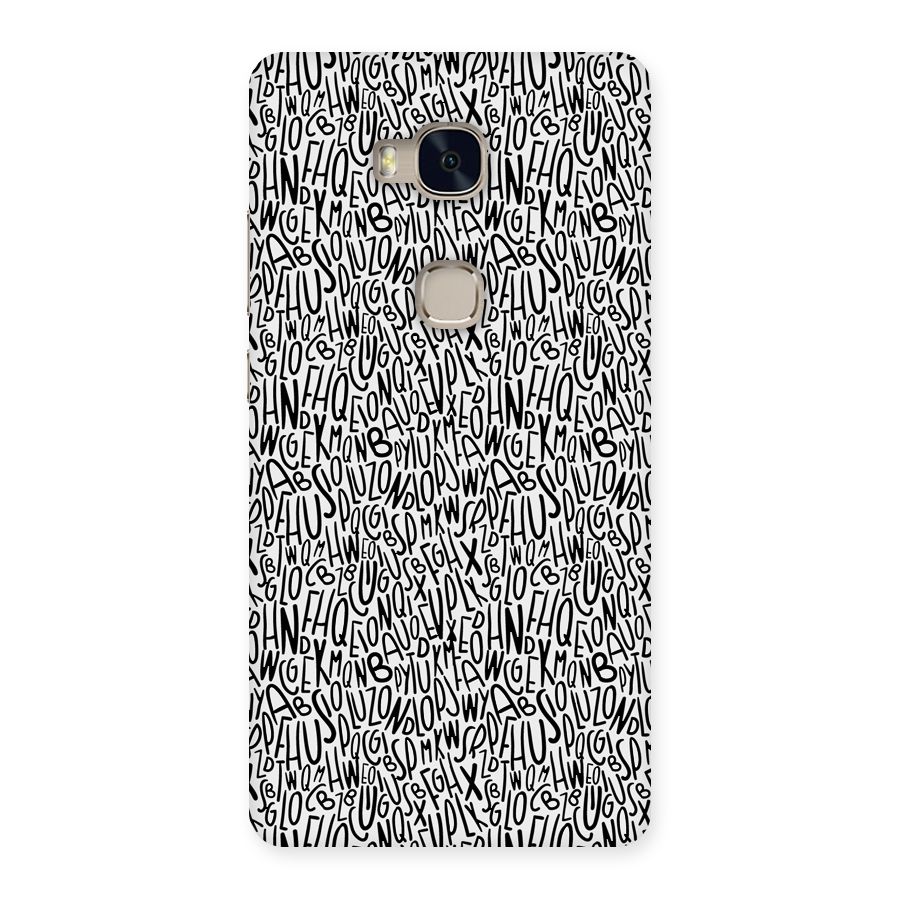 Alphabet Seamless Abstract Back Case for Huawei Honor 5X