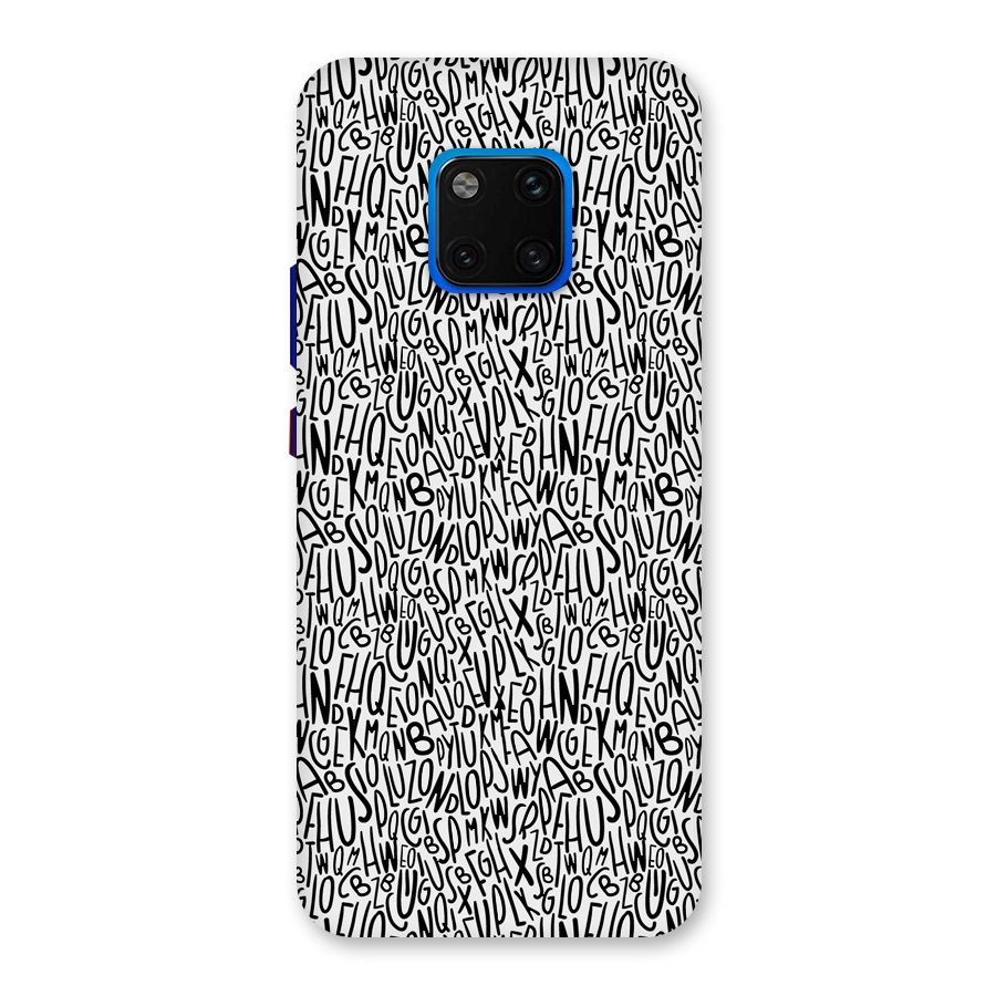 Alphabet Seamless Abstract Back Case for Huawei Mate 20 Pro