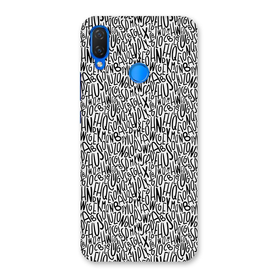 Alphabet Seamless Abstract Back Case for Huawei P Smart+