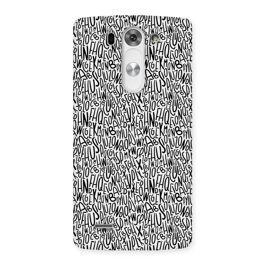 Alphabet Seamless Abstract Back Case for LG G3 Mini
