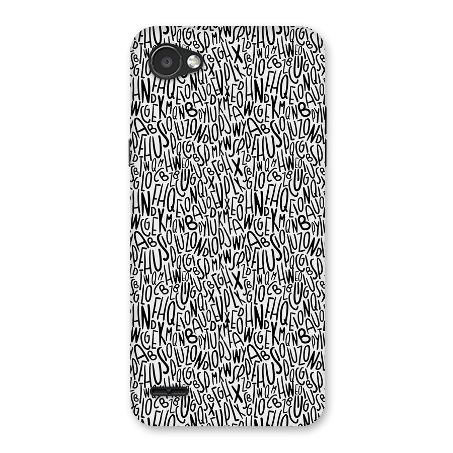 Alphabet Seamless Abstract Back Case for LG Q6