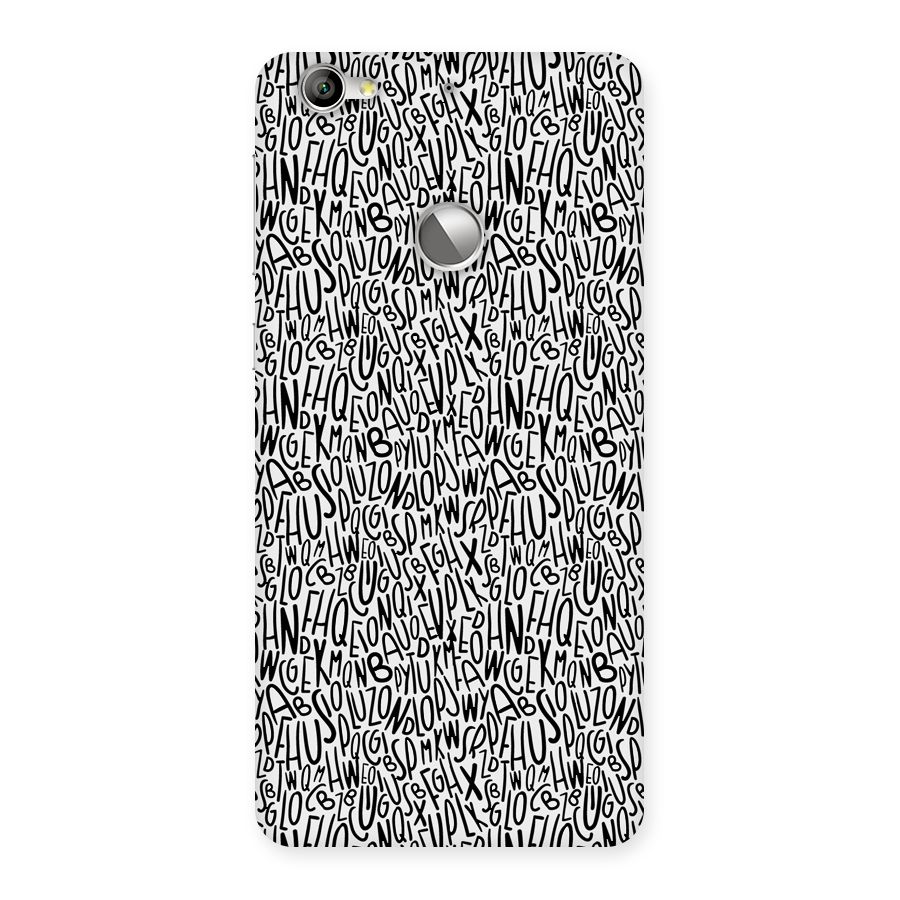 Alphabet Seamless Abstract Back Case for LeTV Le 1s