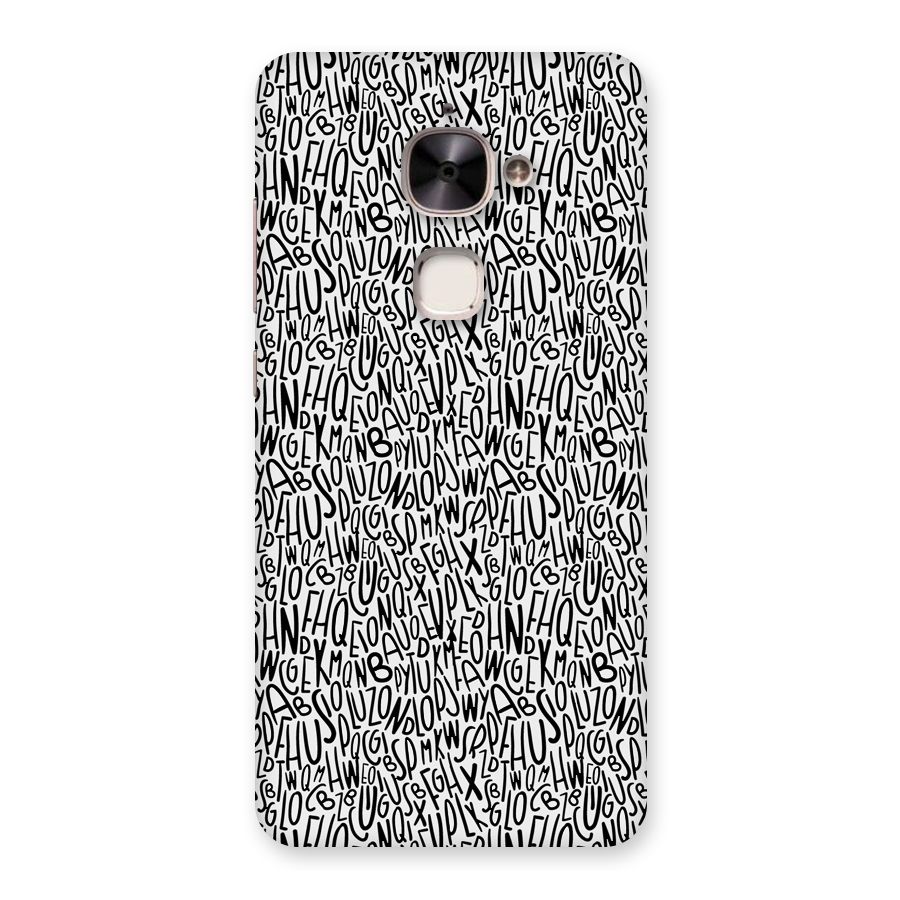 Alphabet Seamless Abstract Back Case for Le 2