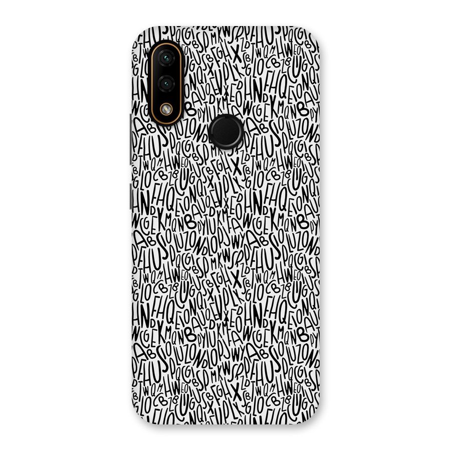 Alphabet Seamless Abstract Back Case for Lenovo A6 Note
