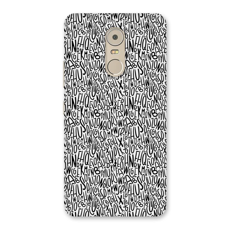 Alphabet Seamless Abstract Back Case for Lenovo K6 Note