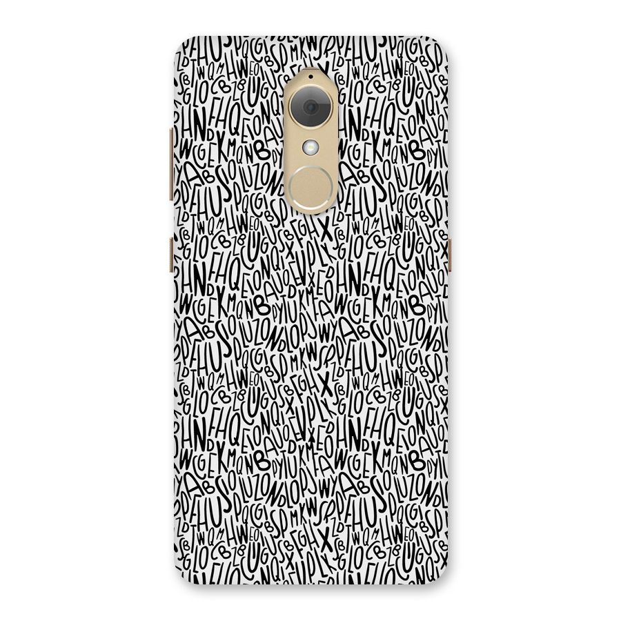 Alphabet Seamless Abstract Back Case for Lenovo K8