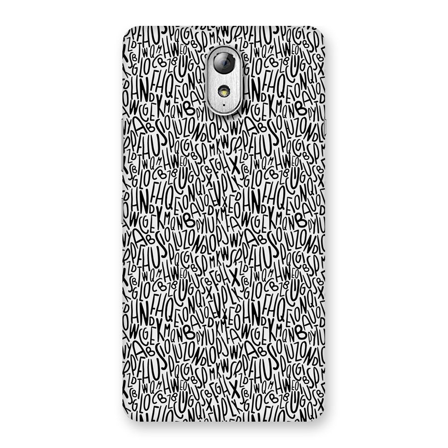 Alphabet Seamless Abstract Back Case for Lenovo Vibe P1M