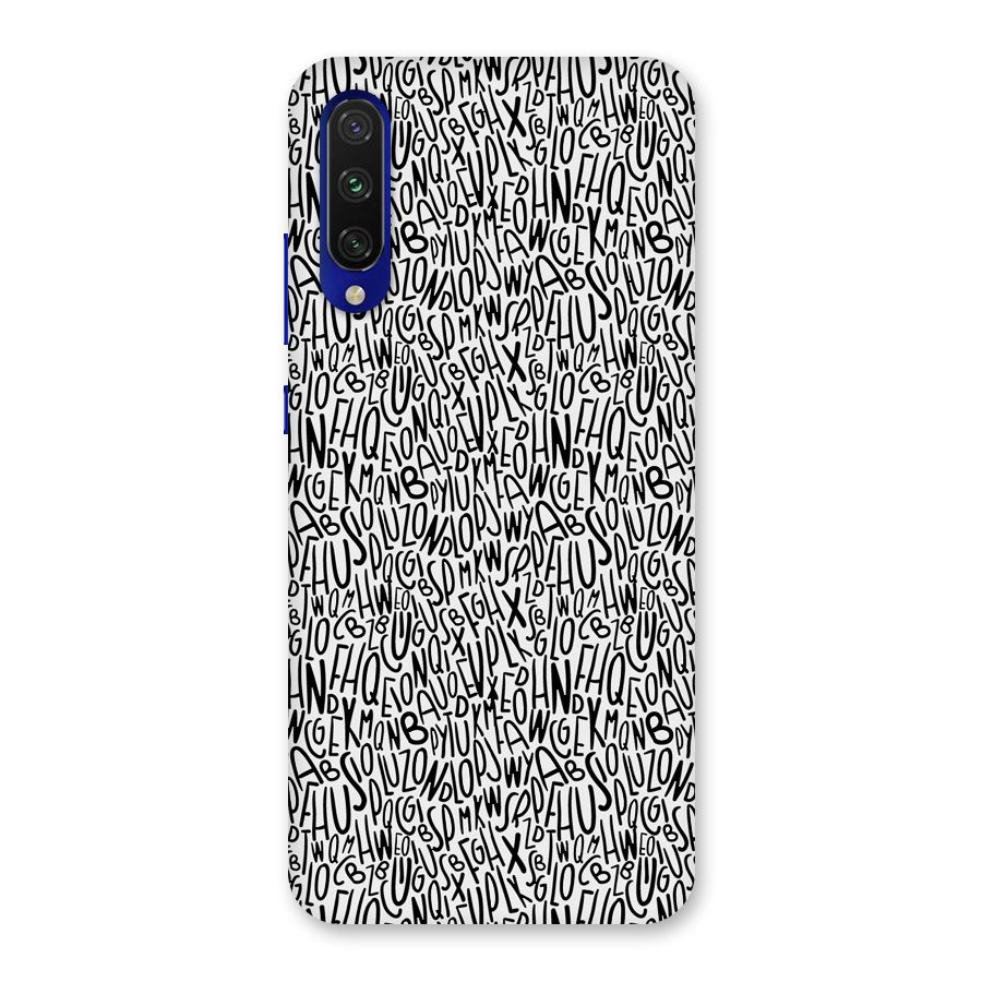 Alphabet Seamless Abstract Back Case for Mi A3
