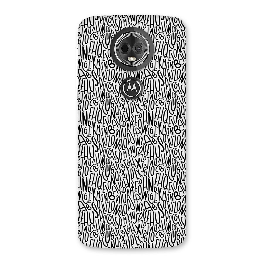 Alphabet Seamless Abstract Back Case for Moto E5 Plus