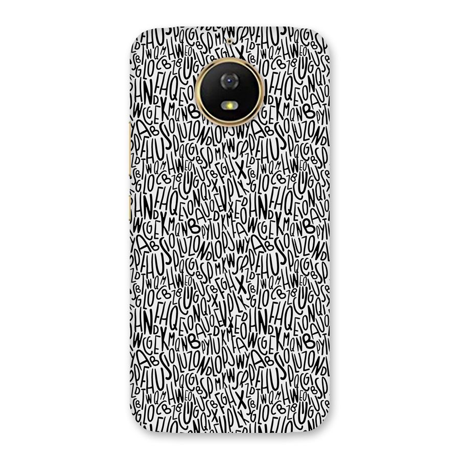 Alphabet Seamless Abstract Back Case for Moto G5s