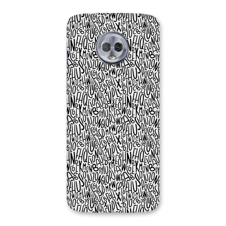Alphabet Seamless Abstract Back Case for Moto G6
