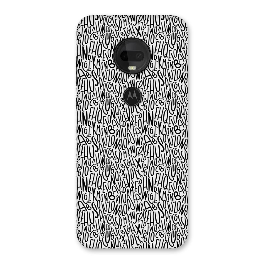 Alphabet Seamless Abstract Back Case for Moto G7