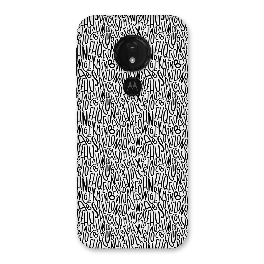 Alphabet Seamless Abstract Back Case for Moto G7 Power