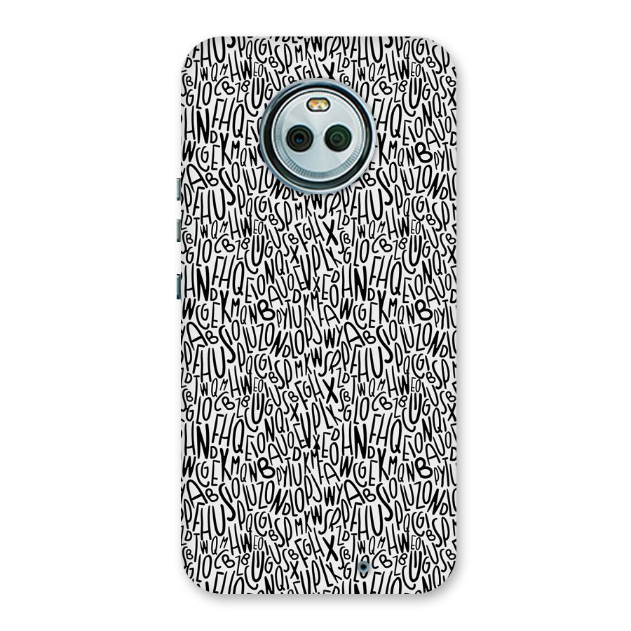 Alphabet Seamless Abstract Back Case for Moto X4