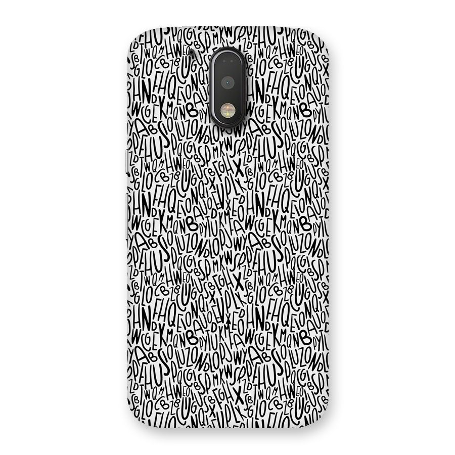 Alphabet Seamless Abstract Back Case for Motorola Moto G4 Plus