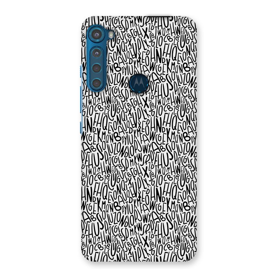 Alphabet Seamless Abstract Back Case for Motorola One Fusion Plus