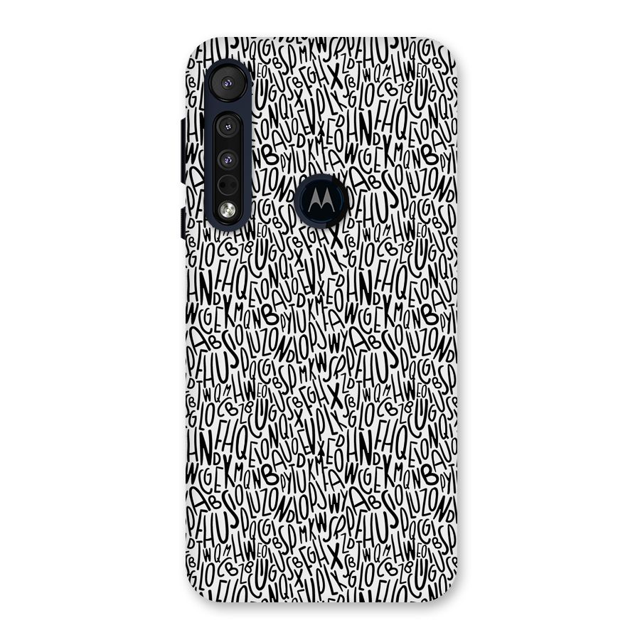 Alphabet Seamless Abstract Back Case for Motorola One Macro
