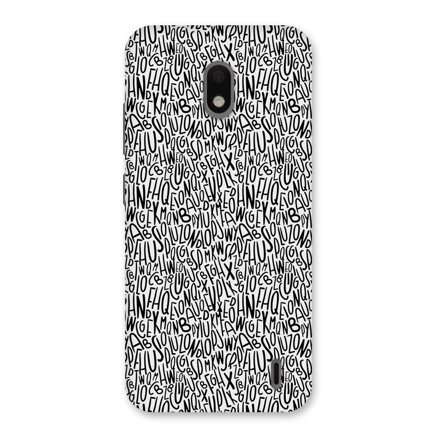 Alphabet Seamless Abstract Back Case for Nokia 2.2