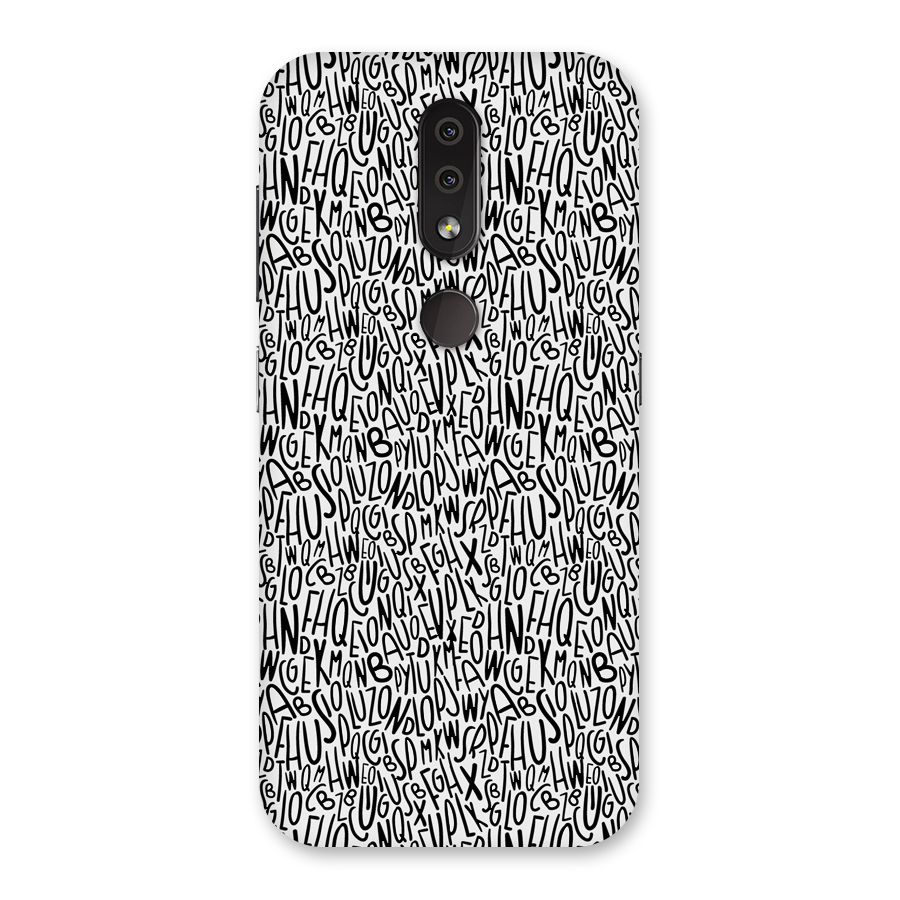 Alphabet Seamless Abstract Back Case for Nokia 4.2